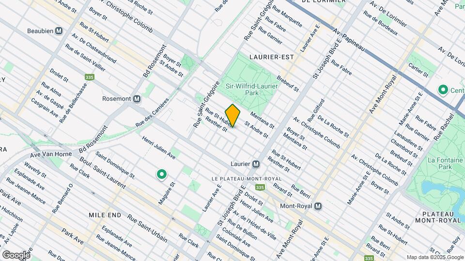 5160-5170 St-Hubert Rue Map and Location Details