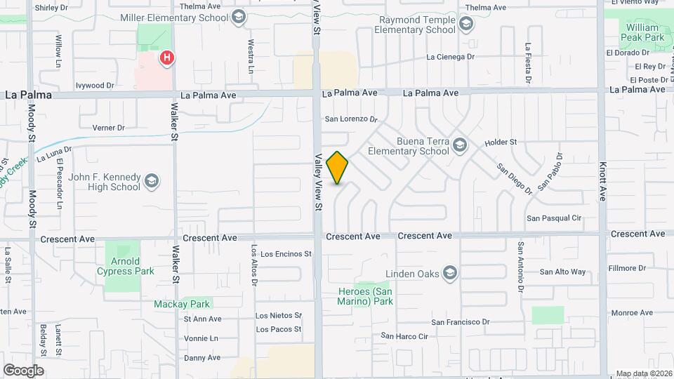 8439 San Clemente Way Map and Location Details