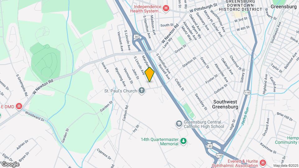 335 S Lincoln Ave Map and Location Details