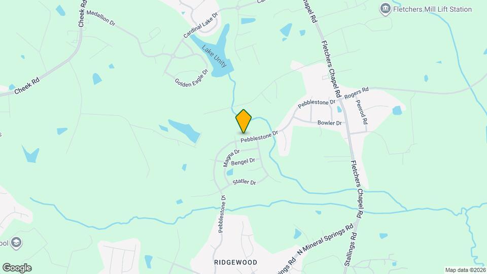 607 Pebblestone Dr Map and Location Details