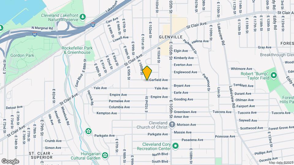 10100 Garfield Ave Map and Location Details
