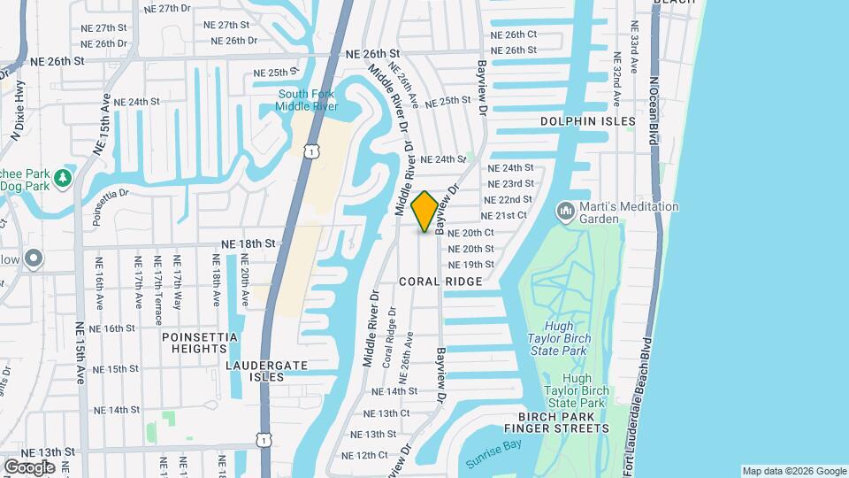 1844 NE 26th Ave Mapa y Detalles de la Ubicación