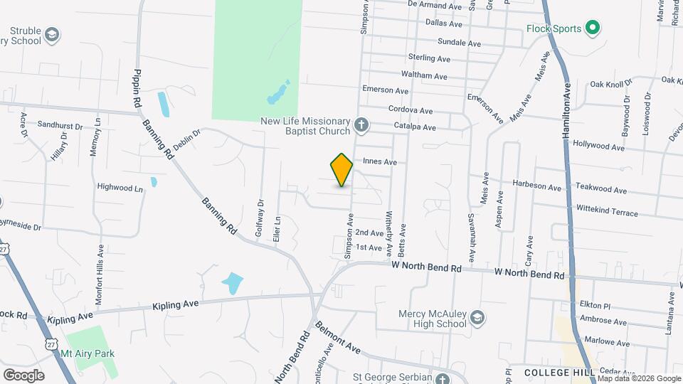 2110 Mckinley Ave Map and Location Details