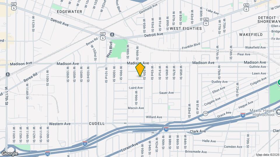 9516 Larnder Ave Map and Location Details