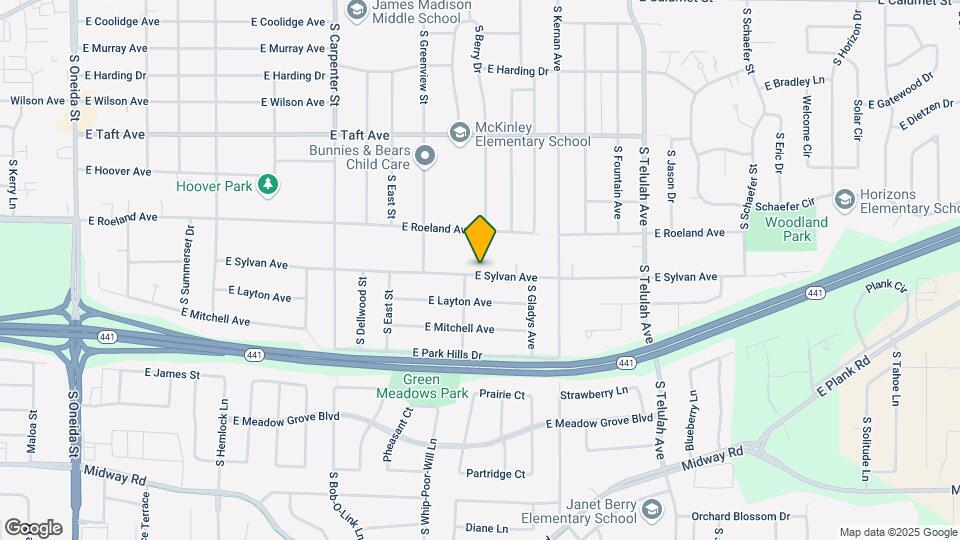 1212 E Sylvan Ave Map and Location Details