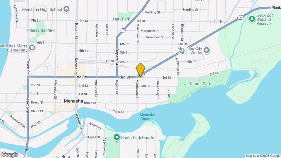 213 Manitowoc St Map and Location Details