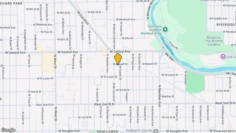 547 N Custer St Map and Location Details