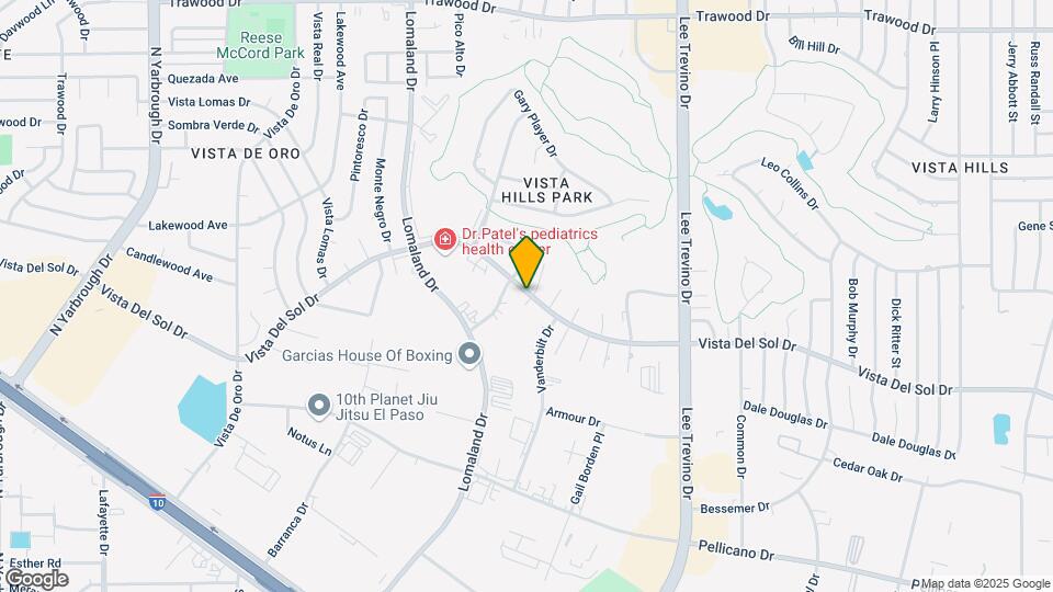 Villa Vista Apartments Map and Location Details