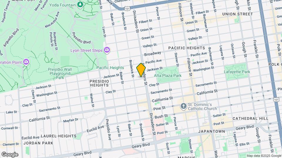 2930 Washington St Map and Location Details