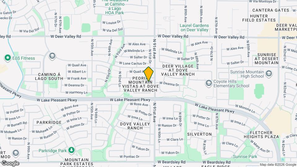 21242 N 91st Dr Map and Location Details