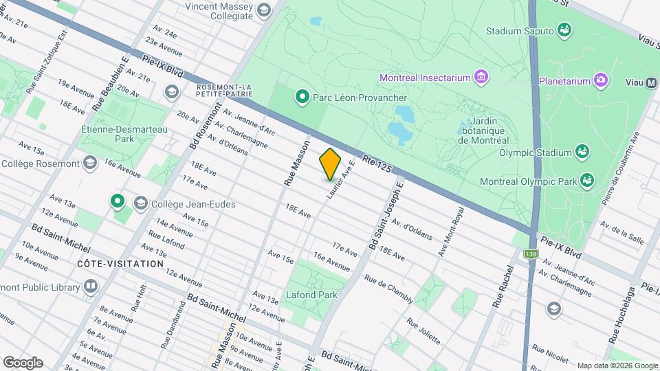 3955 Laurier E Map and Location Details