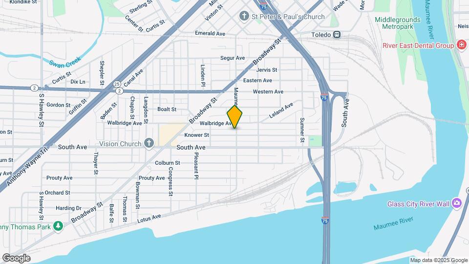 418 Maumee Ave Map and Location Details
