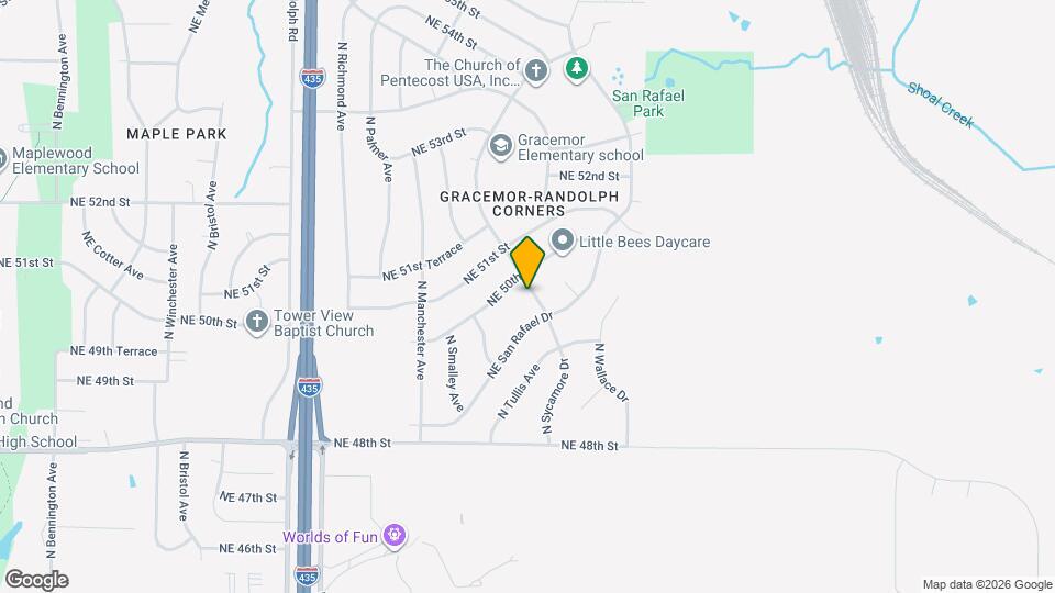 4912 N Sycamore Dr Map and Location Details