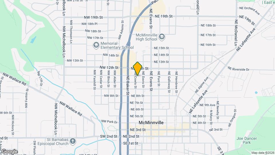 1036 NE Cowls St Map and Location Details