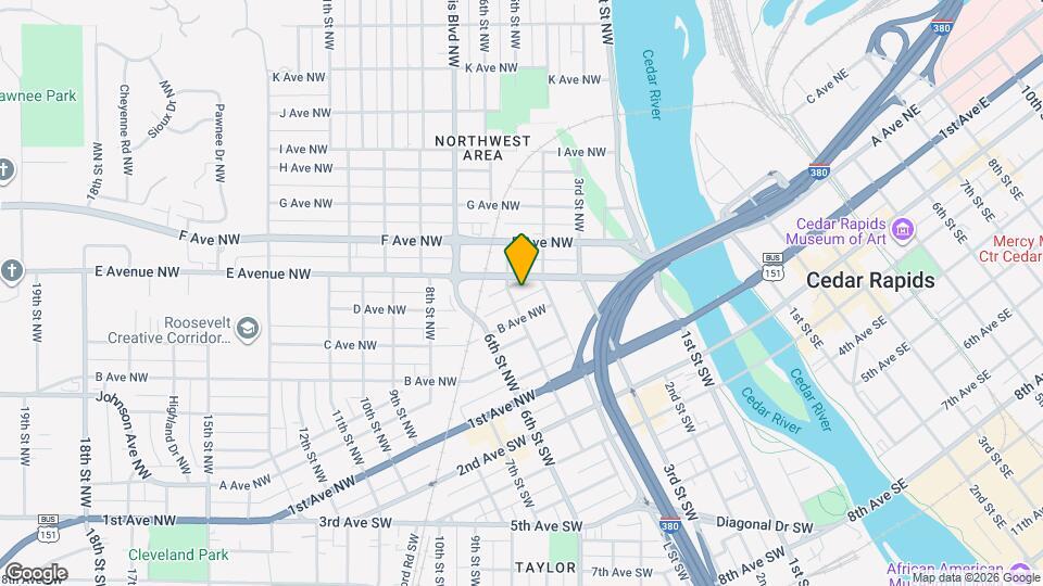 421 C Ave NW Map and Location Details