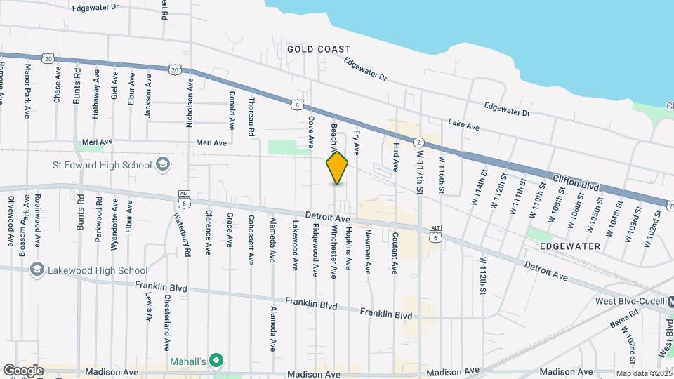 1355 Beach Ave Mapa y Detalles de la Ubicación