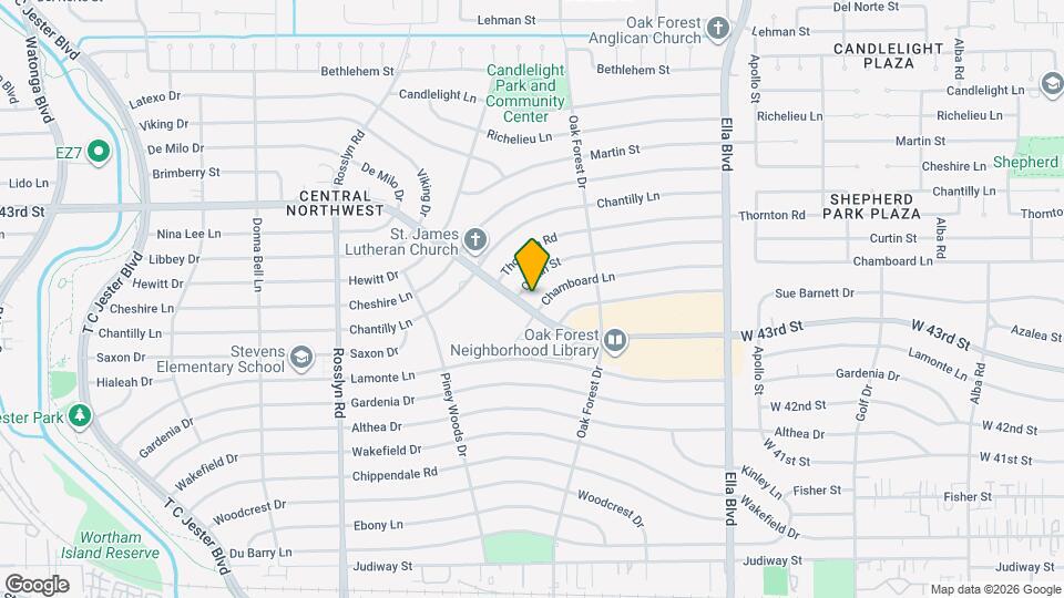 1444 W 43rd St Map and Location Details