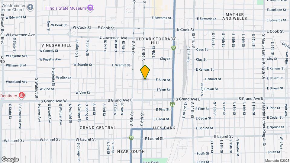 1204 S 6th St Map and Location Details