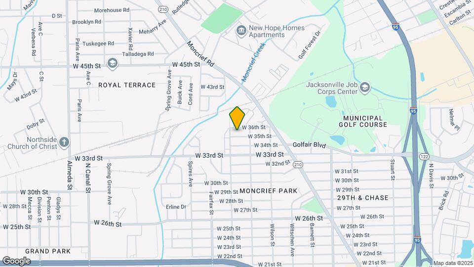 1653 W 35th St Map and Location Details