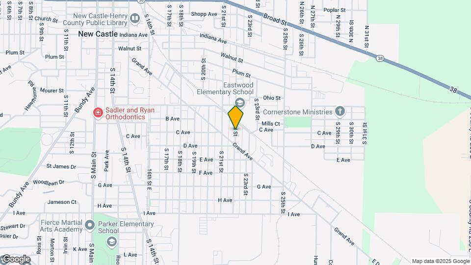 955 S 22nd St Map and Location Details