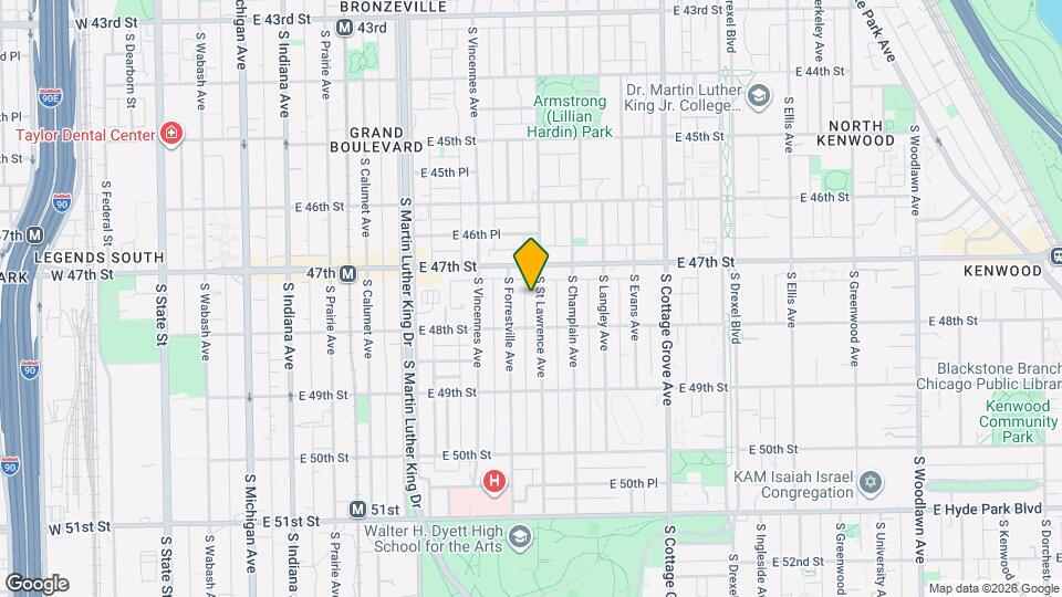 4732 S St Lawrence Ave Map and Location Details