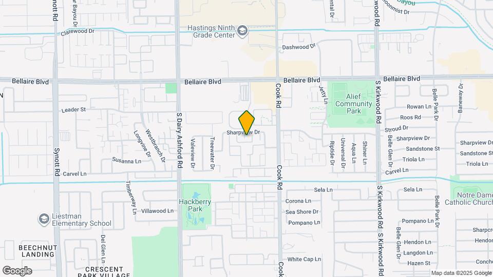 12409 Sharpview Dr Map and Location Details