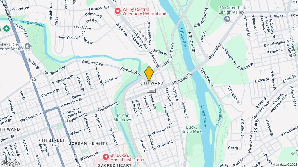 723-729 Ridge Ave Map and Location Details