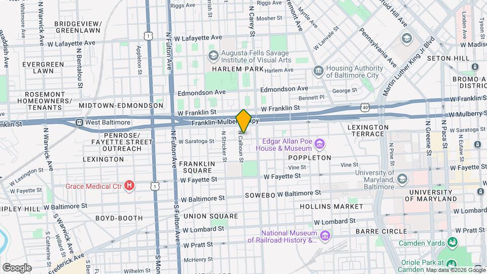 305 N Calhoun St Map and Location Details