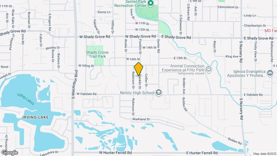 1805 S Franklin St Map and Location Details