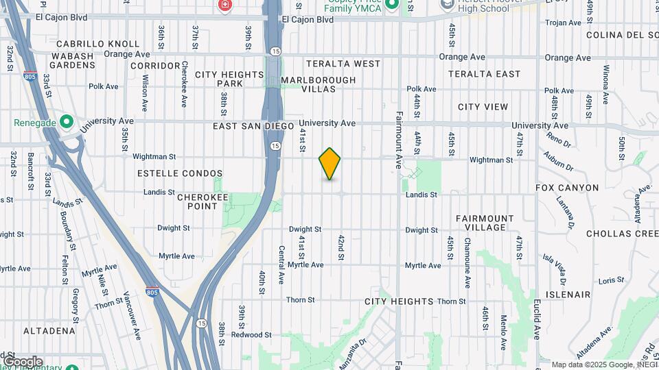 3719 Marlborough Avenue Map and Location Details