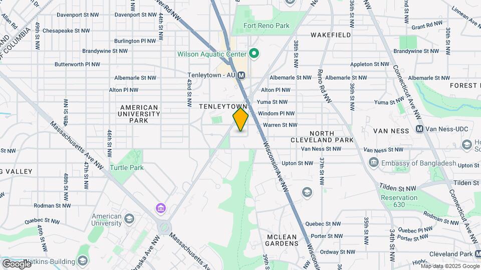 4011 Veazey St NW Map and Location Details