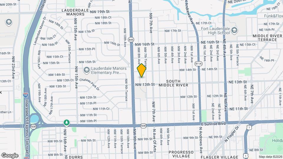 1316 NW 8th Ave Map and Location Details
