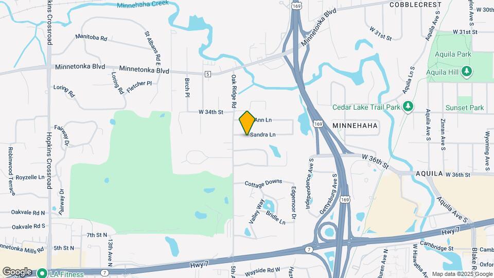 9901 Sandra Ln Map and Location Details