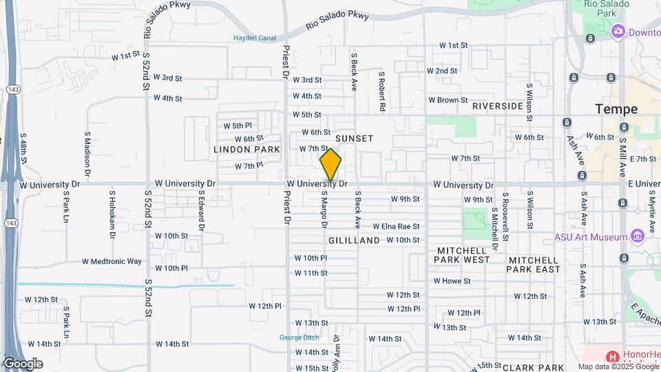1235-1241 W University Dr Map and Location Details
