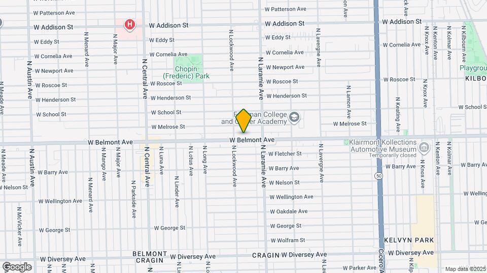 5240 W Belmont Ave Map and Location Details