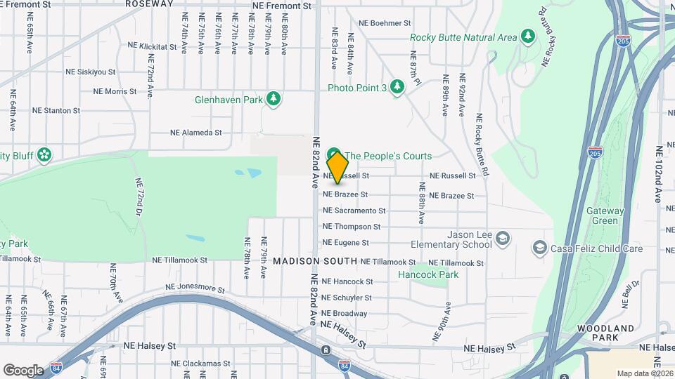 8301 NE Brazee St Mapa y Detalles de la Ubicación
