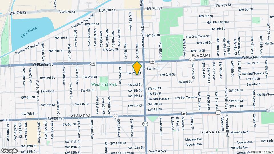 5751 SW 2nd Terrace Map and Location Details