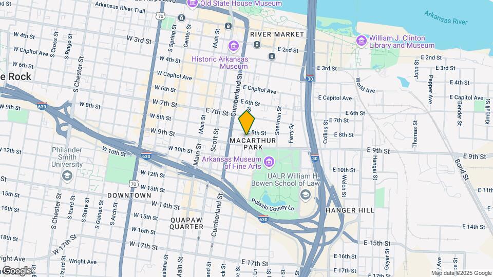 809 S Rock St Map and Location Details