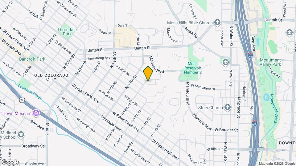 1528 Boulder St Map and Location Details