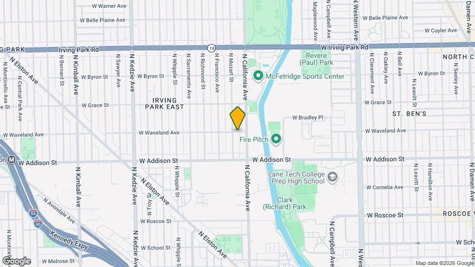 2817 W Waveland Ave Map and Location Details