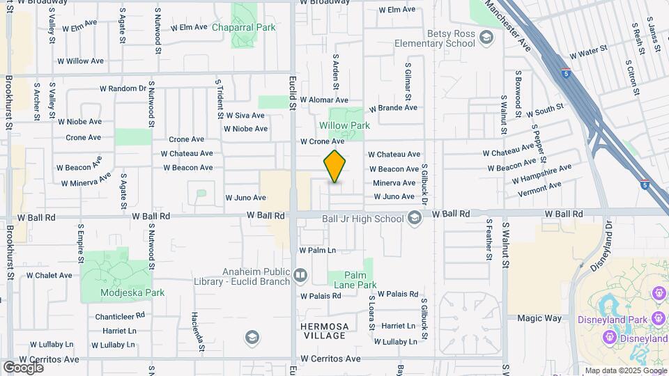 919 S Arden Pl Map and Location Details