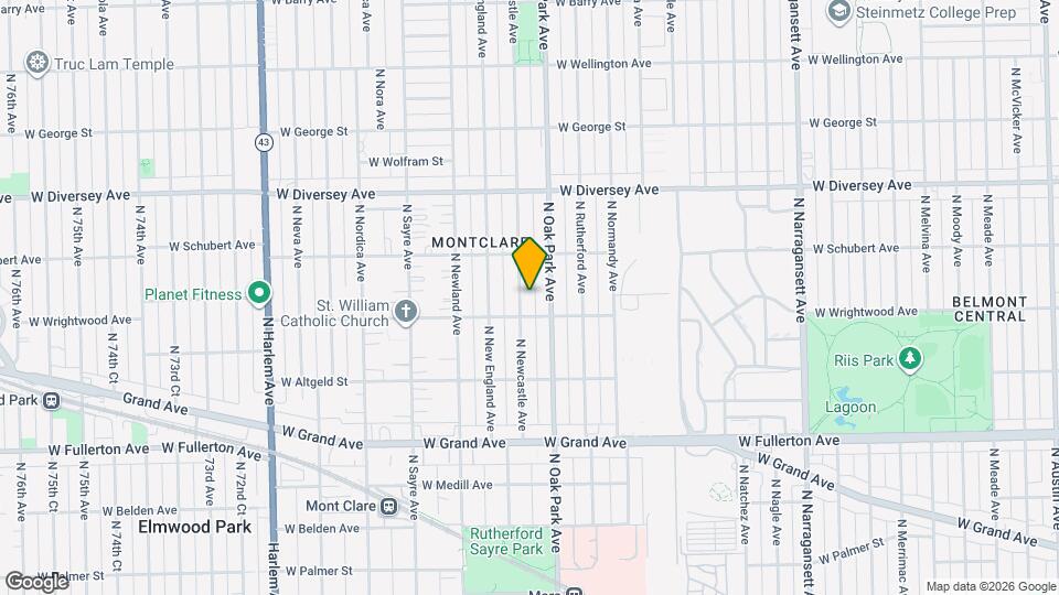 2615 N Newcastle Ave Map and Location Details