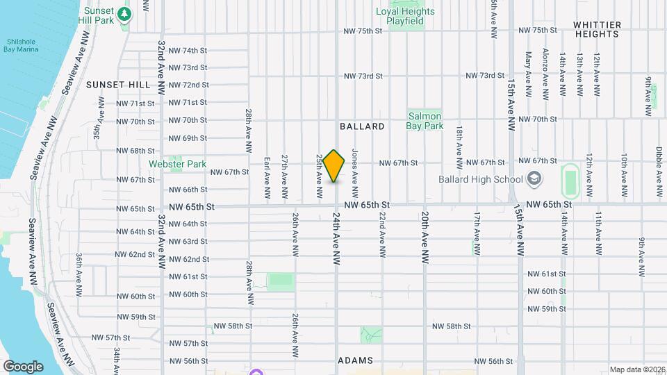 6525 24th Ave NW Map and Location Details