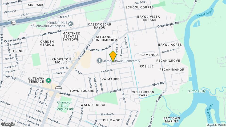 2101 Belvedere Dr Map and Location Details