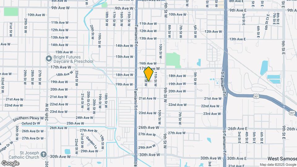 1817 13th St W Map and Location Details