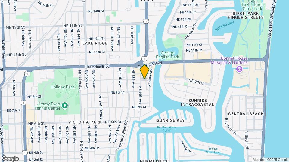 1902 NE 8th Ct Map and Location Details