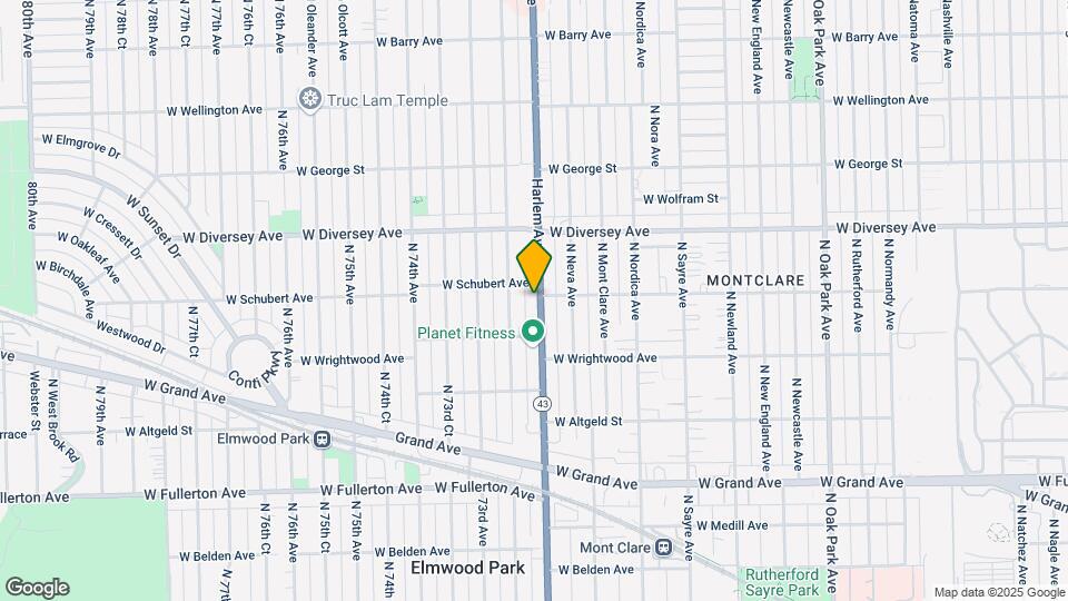 2638 N Harlem Ave Map and Location Details