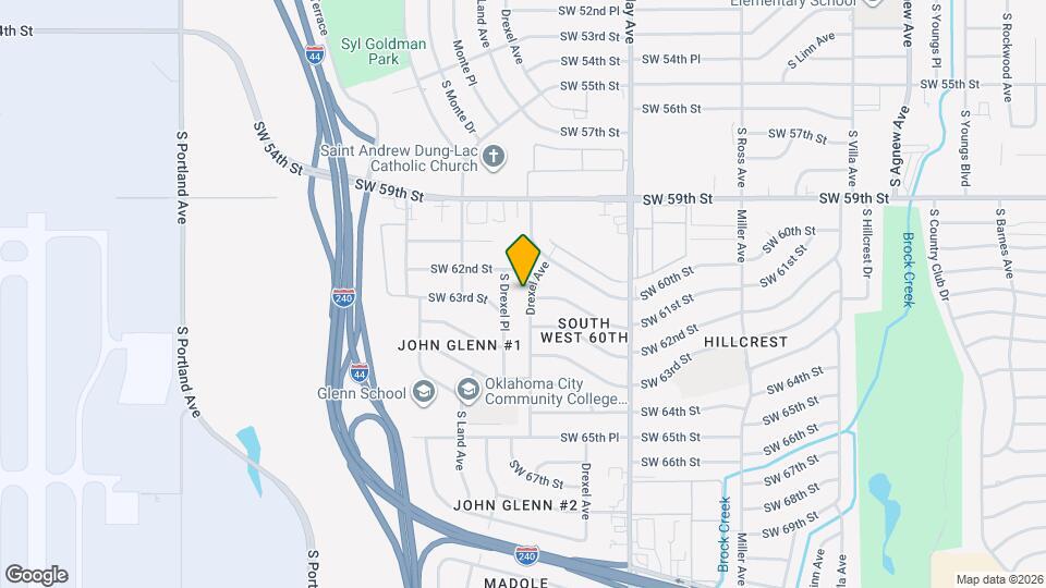 6125 Drexel Ave Map and Location Details