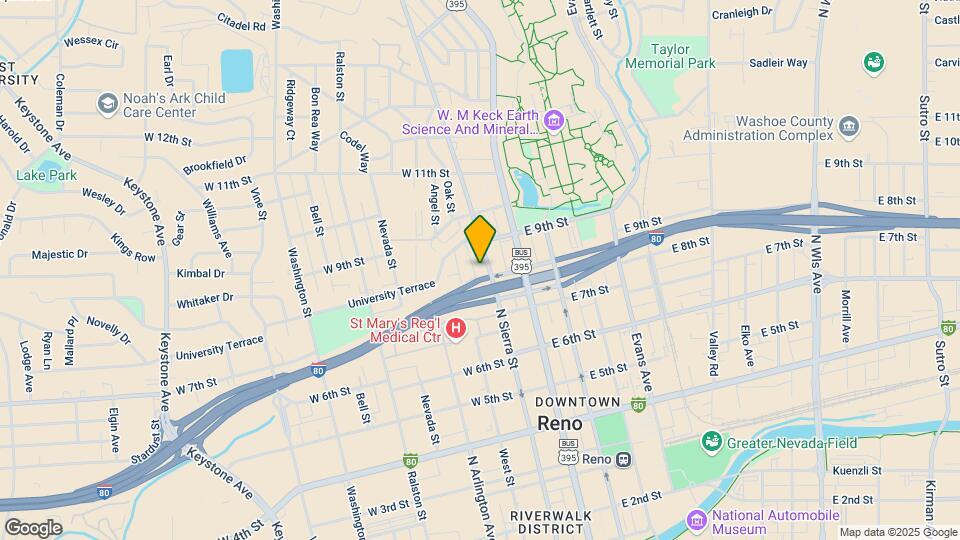 815 N Sierra St Map and Location Details