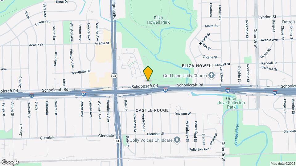 23604 Schoolcraft Rd Map and Location Details
